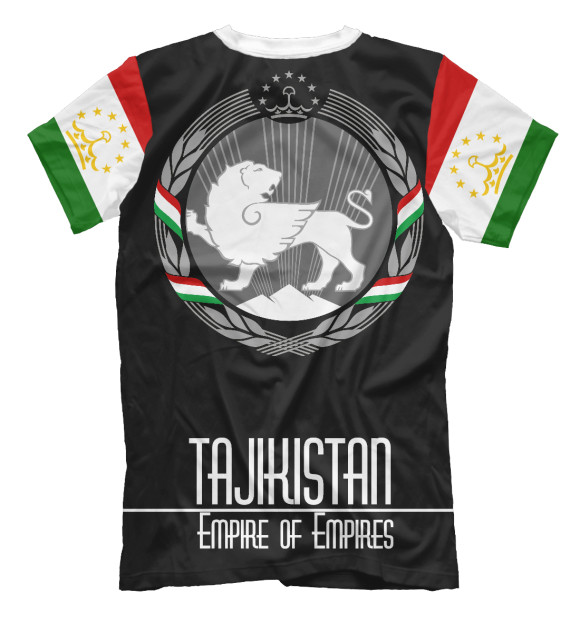 Мужская футболка с изображением Tajik culture цвета Белый