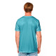 Мужская футболка Котик на голубом фоне