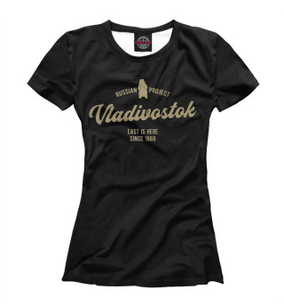Женская футболка Владивосток от Russian Project