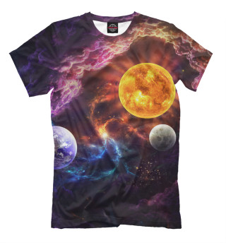Мужская футболка Яркая планета