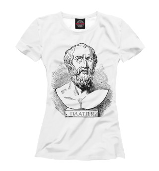Женская футболка Платон