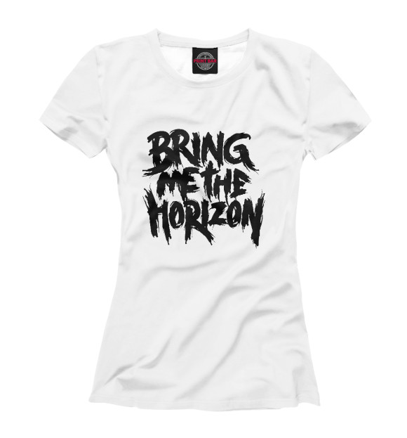 Женская футболка с изображением Bring Me the Horizon цвета Белый