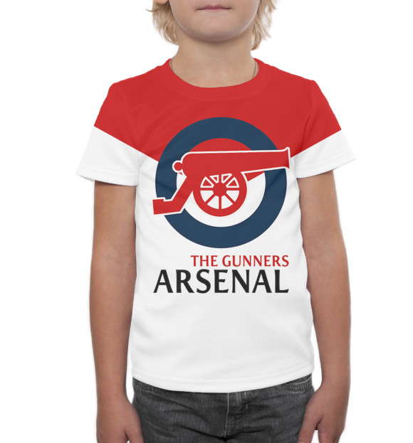 Футболка для мальчиков с изображением Arsenal цвета Белый