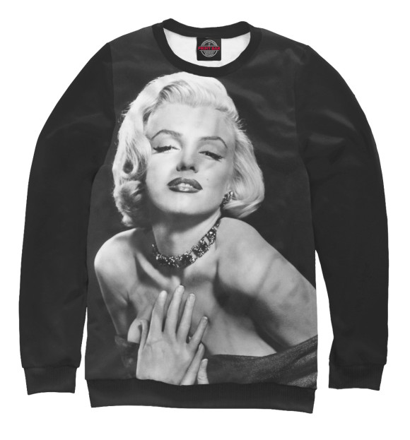 Женский свитшот с изображением Marilyn Monroe цвета Белый