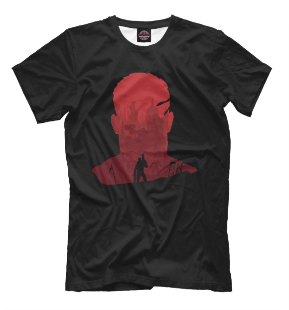 Мужская футболка с изображением Вульфинштейн цвета Черный