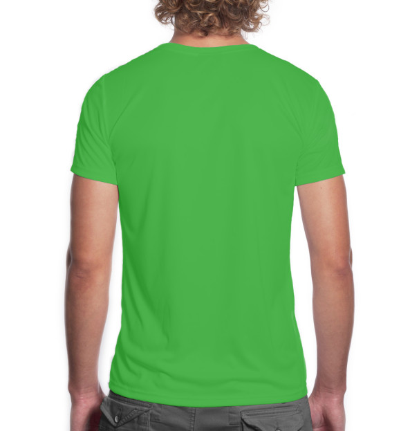 Мужская футболка с изображением Чем круче джип цвета Белый
