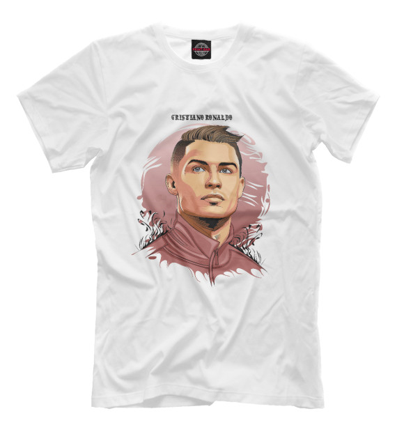 Футболка для мальчиков с изображением Cristiano Ronaldo цвета Белый