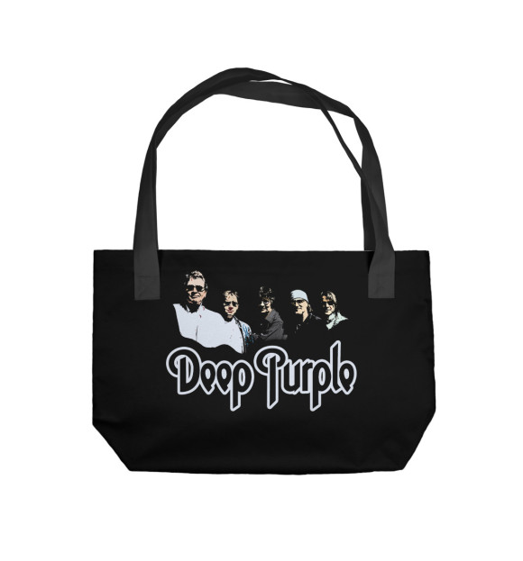 Пляжная сумка с изображением Deep Purple цвета 