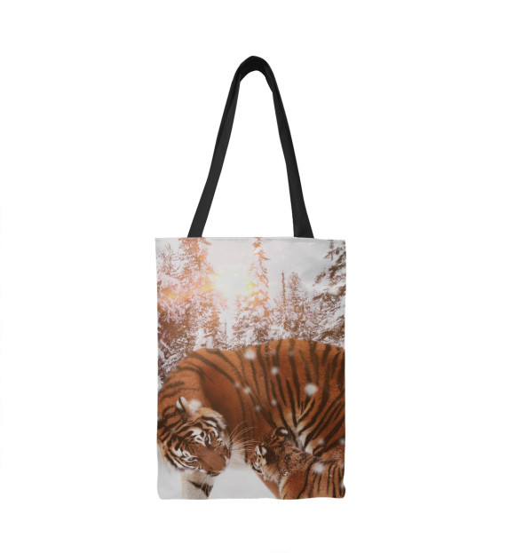 Сумка-шоппер с изображением Tiger цвета 