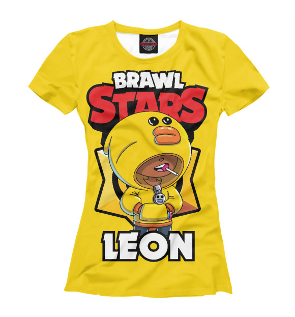 Женская футболка с изображением Brawl stars цвета Белый