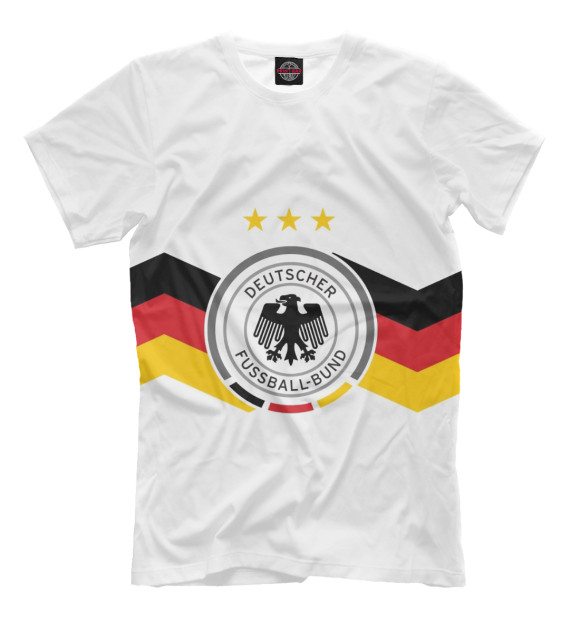 Футболка для мальчиков с изображением Сборная Германии цвета Молочно-белый