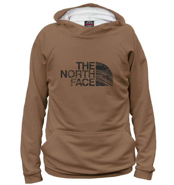 Женское худи с изображением The North Face цвета Белый