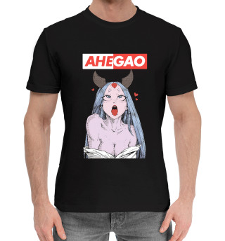 Мужская хлопковая футболка Ahegao