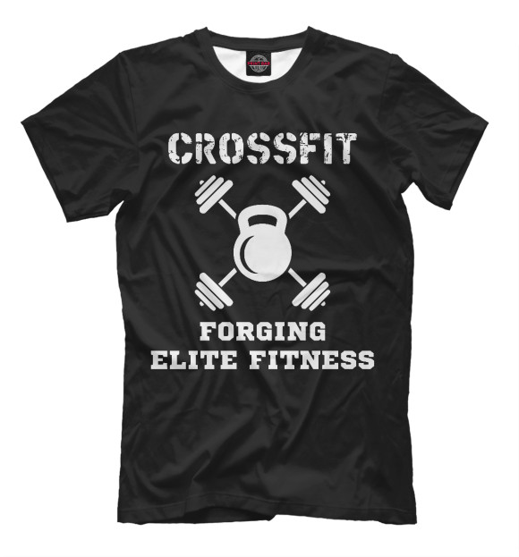Мужская футболка с изображением CrossFit цвета Белый