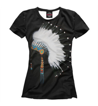 Женская футболка Индейский роуч