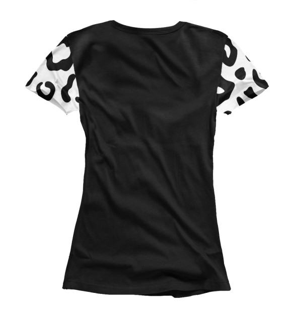 Женская футболка с изображением Леопардовый окрас 95 цвета Белый