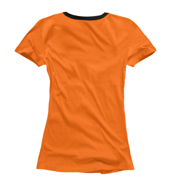 Футболка для девочек с изображением Оранжевая фантазия цвета Белый