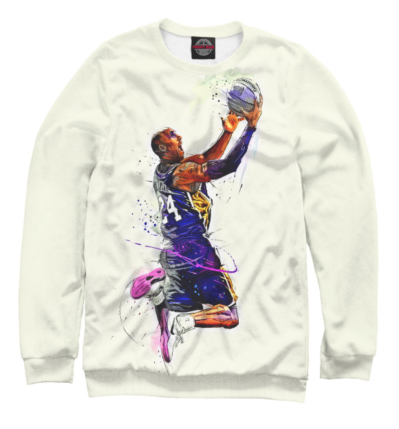 Женский свитшот с изображением Kobe Bryant цвета Белый