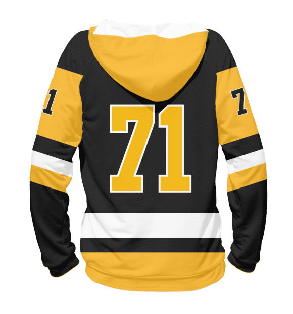 Мужское худи с изображением Малкин Форма Pittsburgh Penguins 2018 цвета Белый