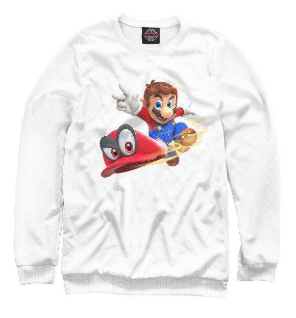 Свитшот для мальчиков с изображением Super Mario Odyssey цвета Белый