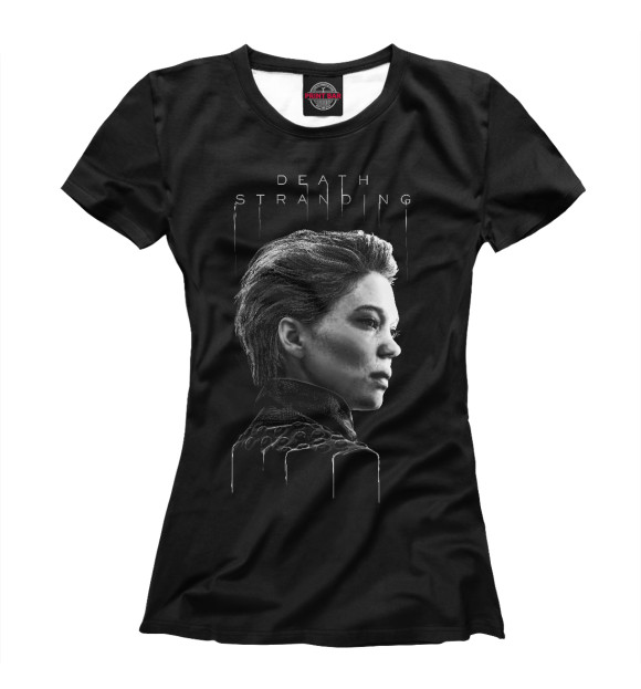 Женская футболка с изображением Death stranding Lea Seydoux цвета Белый