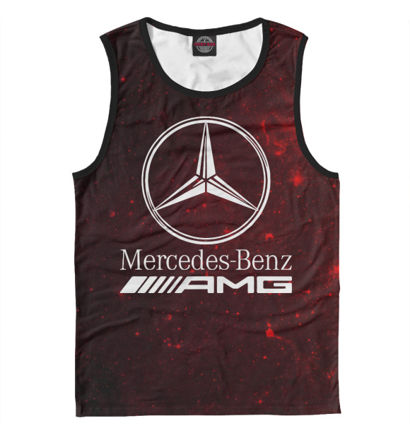 Майка для мальчика с изображением Mersedes-Benz AMG цвета Белый