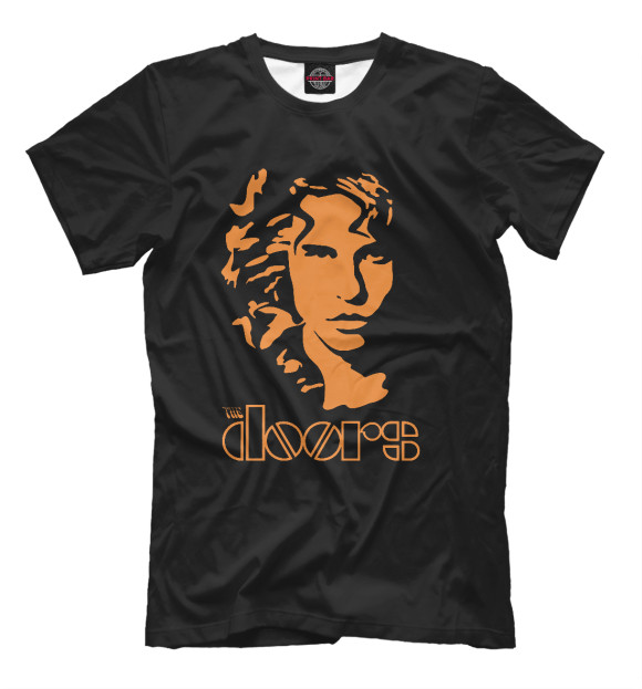 Мужская футболка с изображением The Doors цвета Черный
