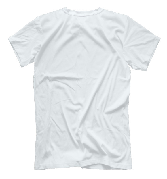 Мужская футболка с изображением Костюм цвета Белый