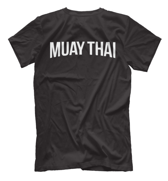 Мужская футболка с изображением Муай Тай цвета Белый