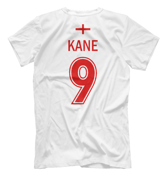 Мужская футболка с изображением Гарри Кейн - Сборная Англии цвета Белый