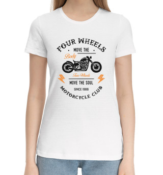 Хлопковая футболка для девочек Motorcycle Club