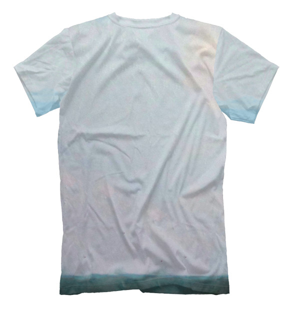 Мужская футболка с изображением Кит цвета Белый