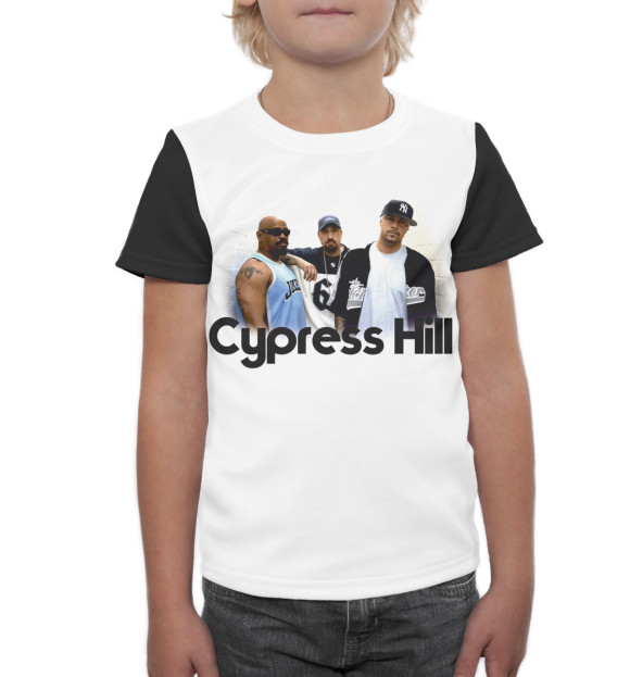 Футболка для мальчиков с изображением Cypress Hill цвета Белый