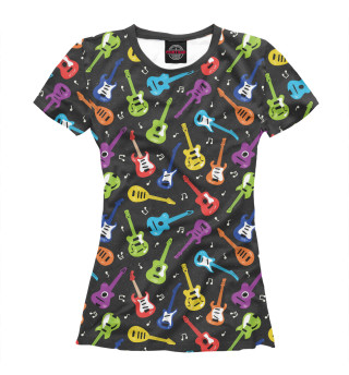 Женская футболка Гитары