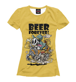 Женская футболка Beer forever