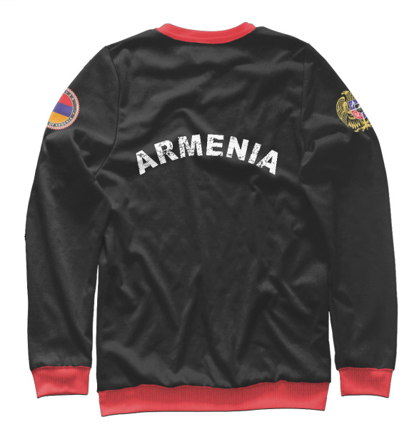 Мужской свитшот с изображением Armenia цвета Белый