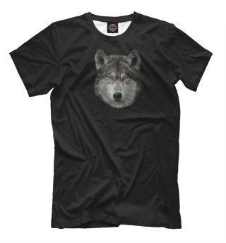Мужская футболка Волк голова