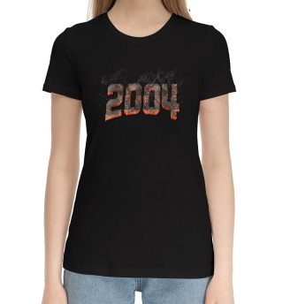 Хлопковая футболка для девочек 2004