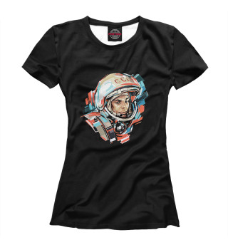 Футболка для девочек Советский космонавт