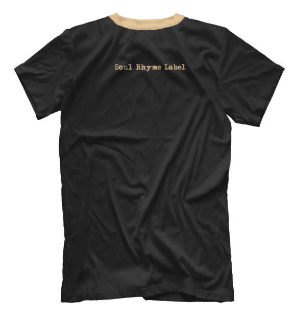 Мужская футболка с изображением Soul Rhyme Label цвета Белый