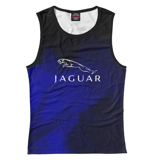 Майка для девочки с изображением Jaguar | Ягуар цвета Белый