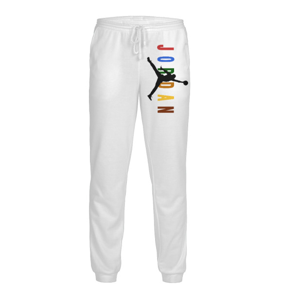 Мужские спортивные штаны с изображением Майкл Джордан цвета Белый
