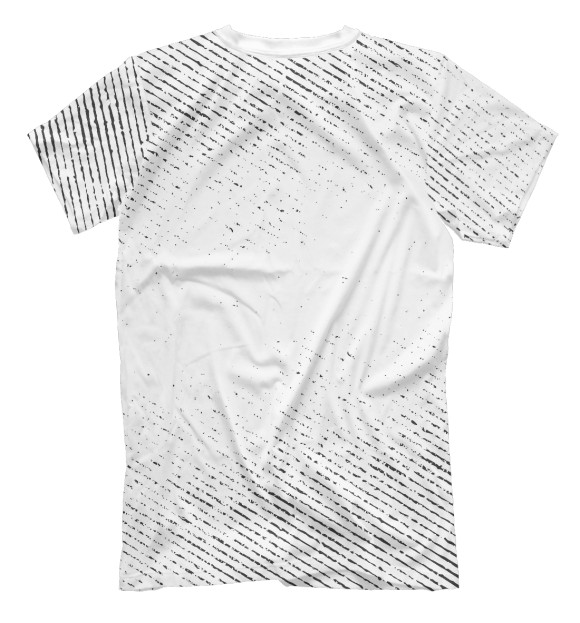 Мужская футболка с изображением Poppy Playtime гранж светлый цвета Белый