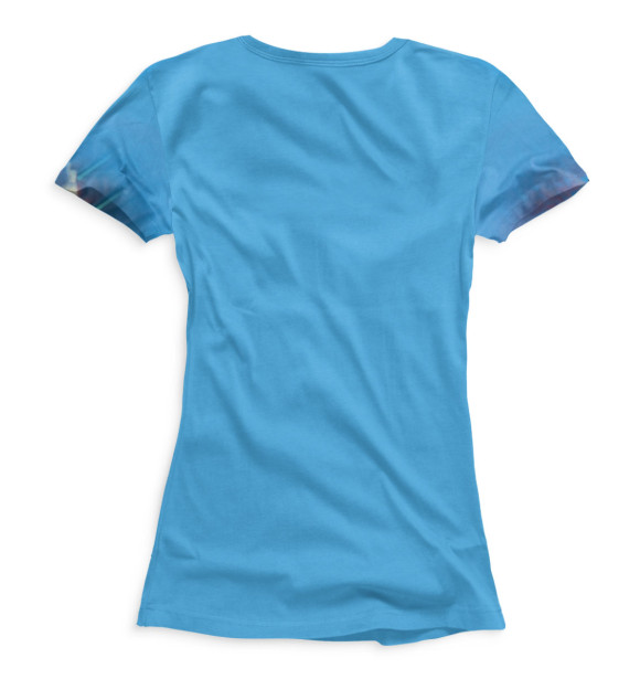 Женская футболка с изображением Рыженький полосатик цвета Белый