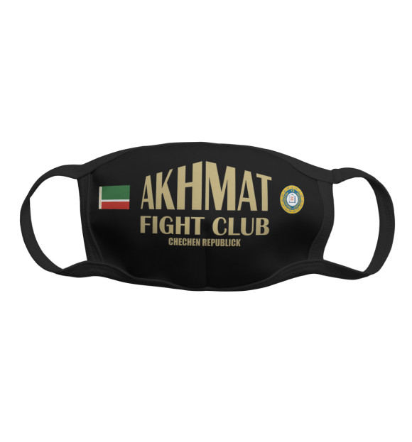Маска тканевая с изображением Akhmat Fight Club цвета Белый
