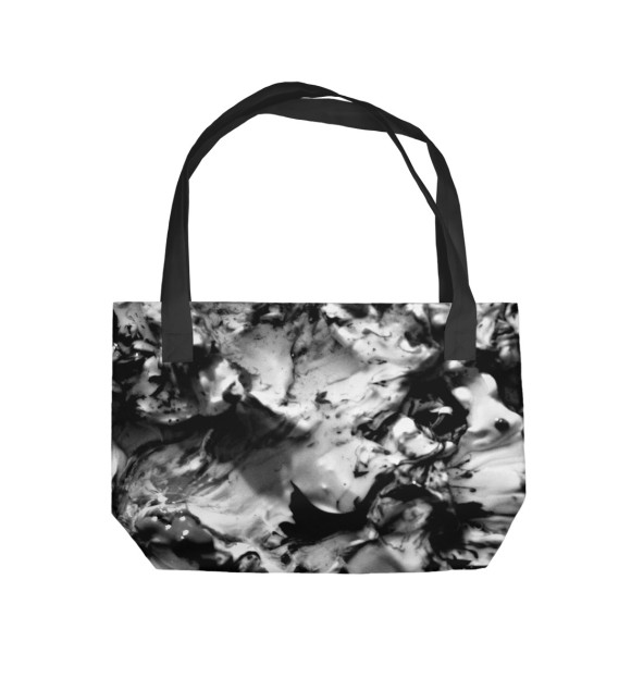 Пляжная сумка с изображением Серые краски цвета 