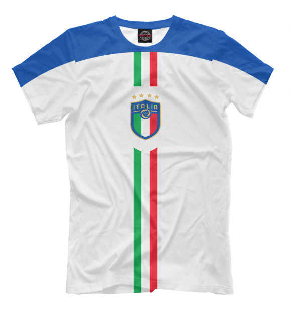 Футболка для мальчиков с изображением Италия цвета Молочно-белый