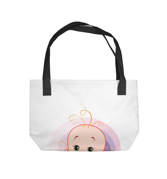 Пляжная сумка с изображением Младенец цвета 