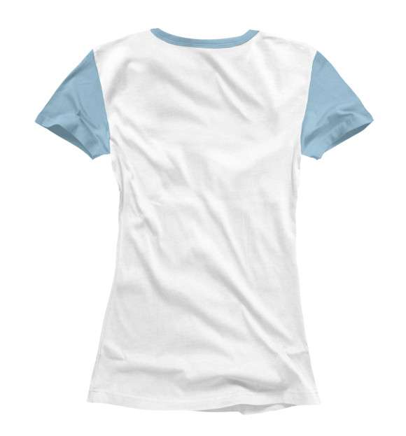 Женская футболка с изображением Самолет цвета Белый