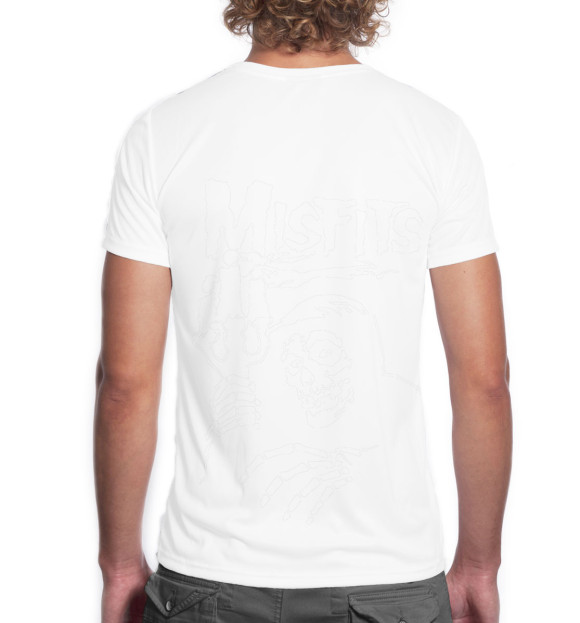 Мужская футболка с изображением The Misfits цвета Белый